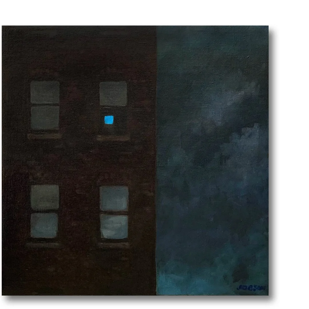 Approaching Storm, 10 x 10" Oil on Canvas.   $375