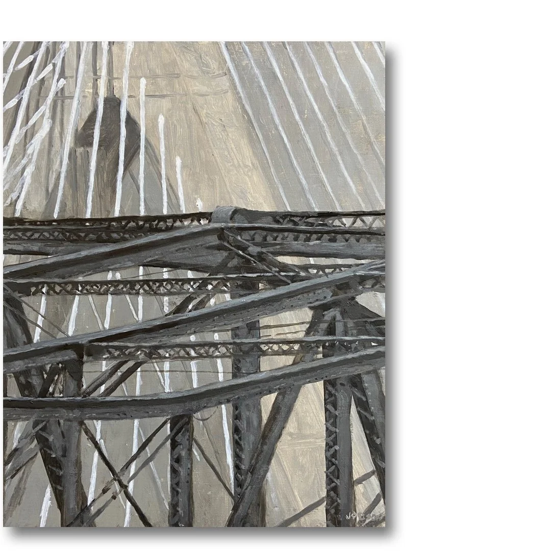Boston Bridges. 8 x 10" Oil on Panel. $375