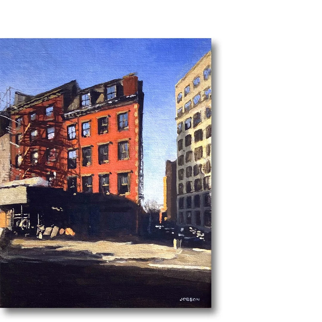 West Village Corner, 8x10" Oil on Panel   SOLD