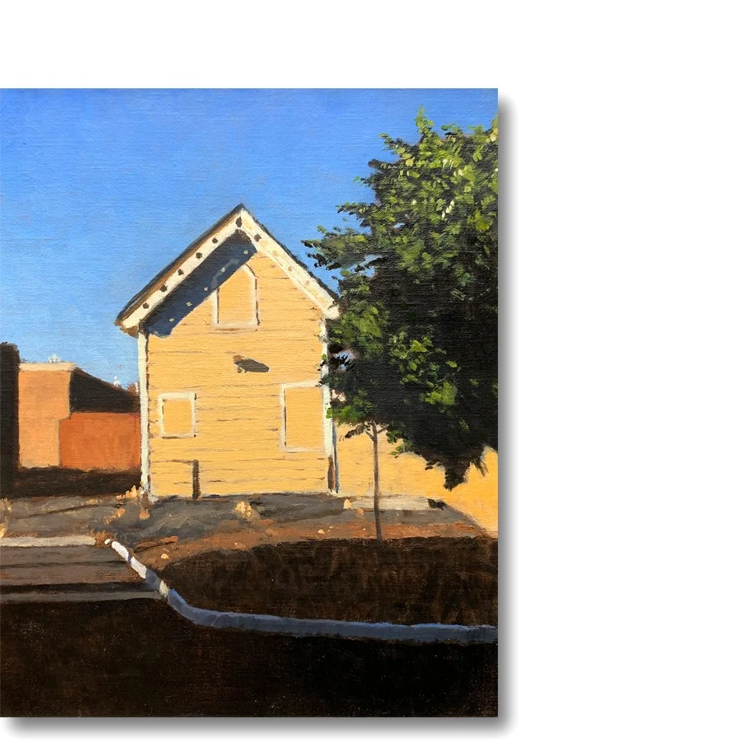 Somewhere in Englewood NJ. 8 x 10" Oil on Panel.   $350