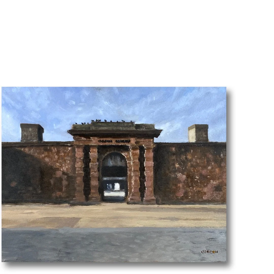 Castle Clinton, 8 x 10" Oil on Panel. SOLD