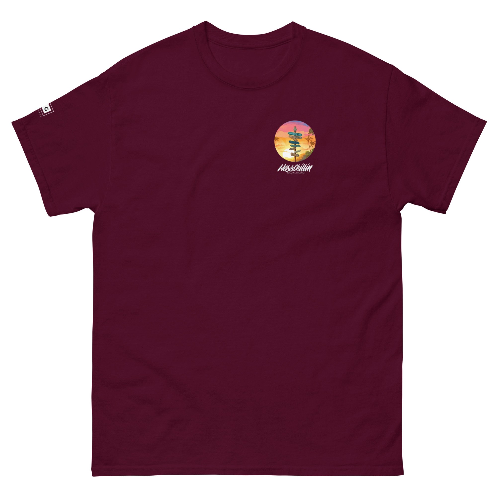 mens-classic-tee-maroon-front-65642922820a8.jpg