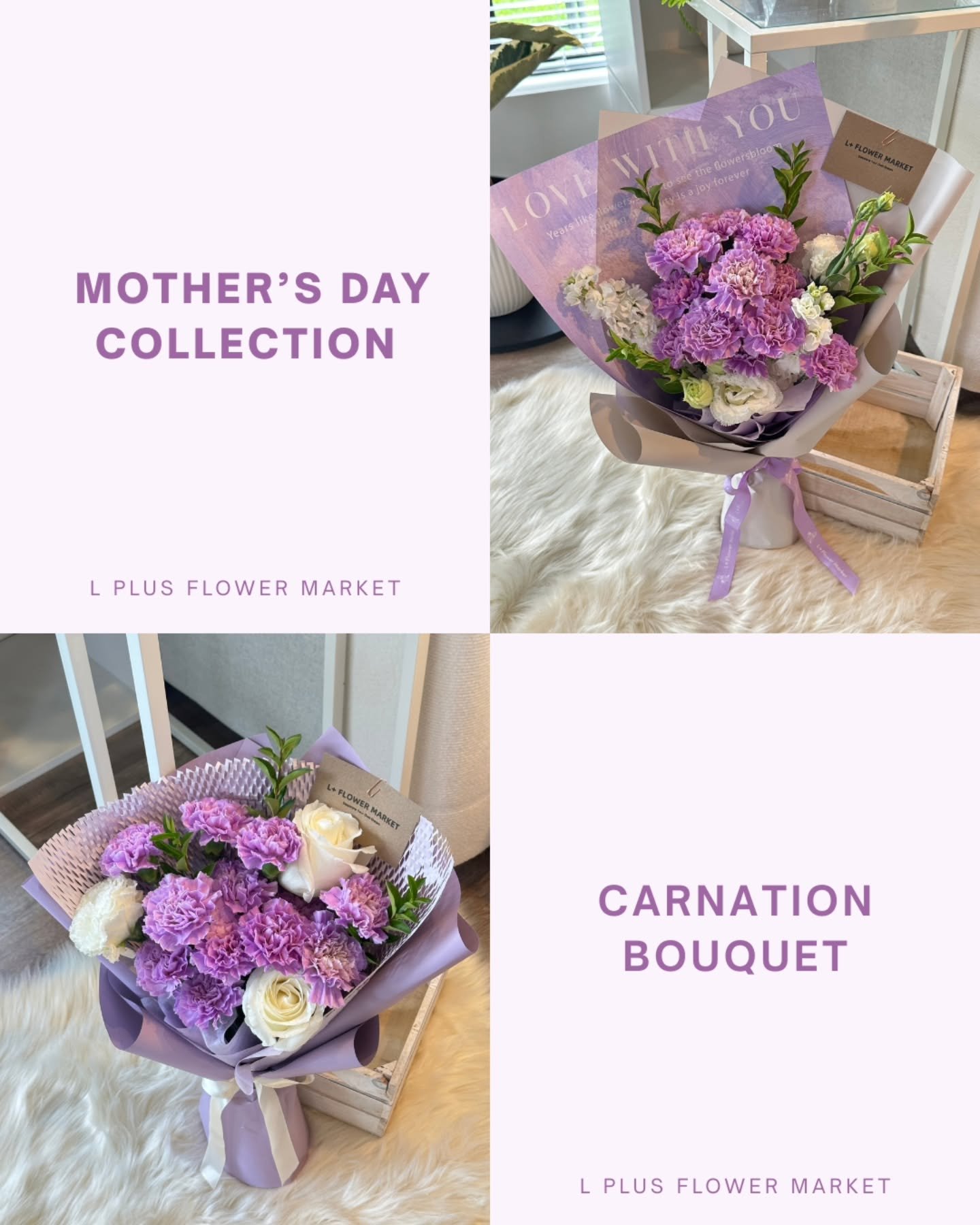 Mother&rsquo;s Day loading&hellip;
Trying something different this year &mdash; purple carnations💜

Soft, with a quiet strength
a little distant, but full of love

Would you choose purple for Mum?