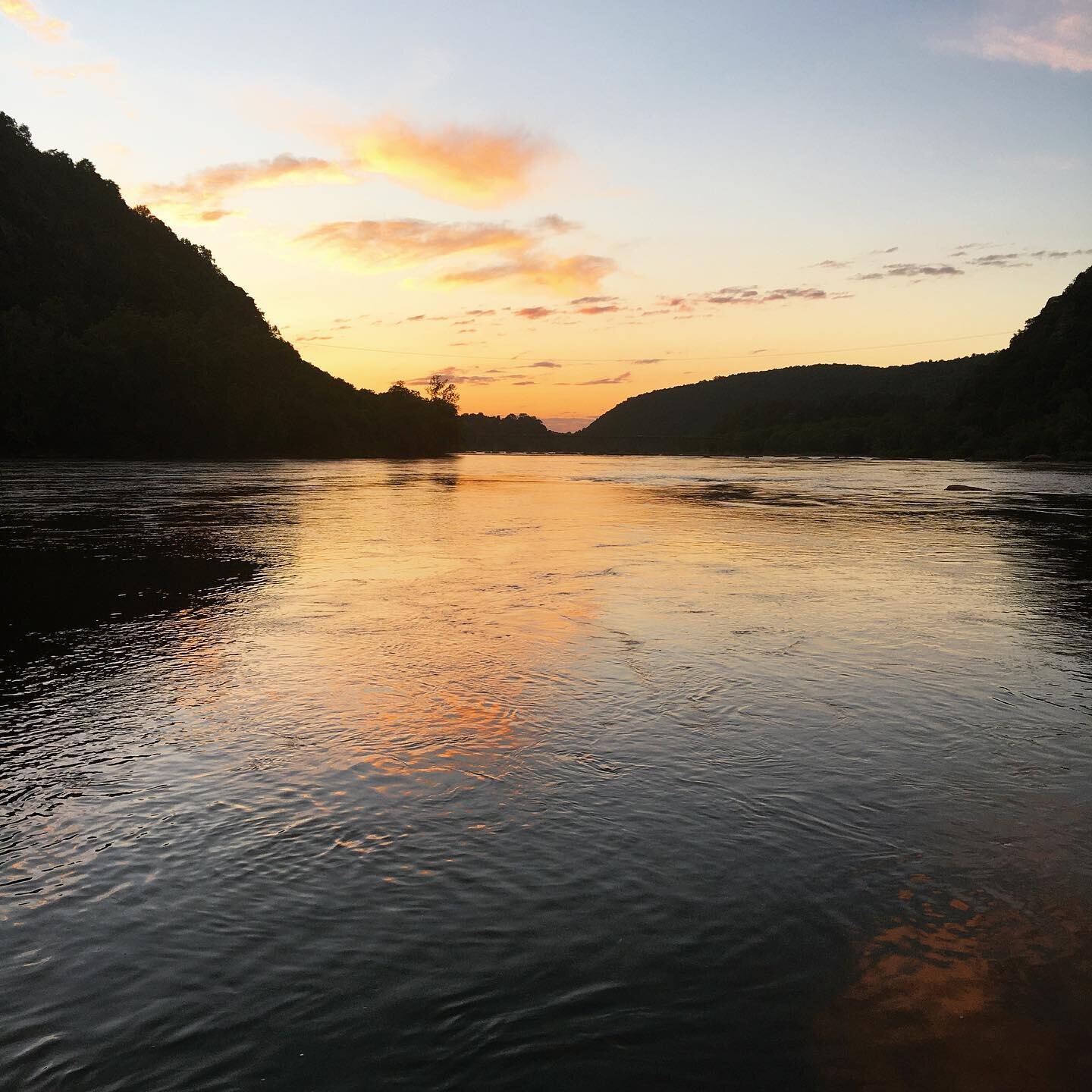 #sunrise  at the #confluence  of the Potomac &amp; Shenandoah rivers. #westvirginia #harpersferry