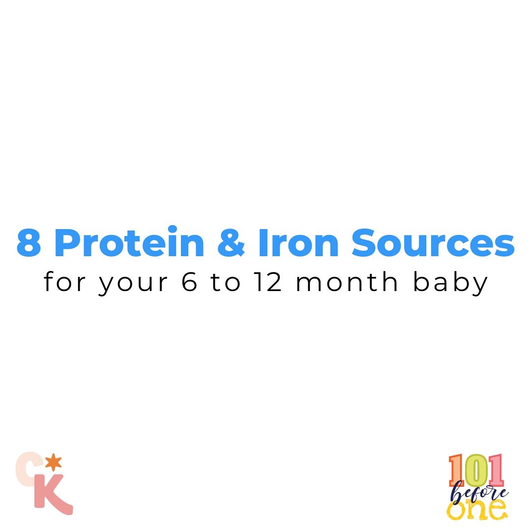 Today @chikidsfeeding &amp; @101beforeone have teamed up to share something you&rsquo;ve all been asking for:

8 EASY protein &amp; iron foods for baby 6-12 months:

1️⃣ Sardine: Serve starting at 6 months in sticks, or smashed with a puree (avocado 