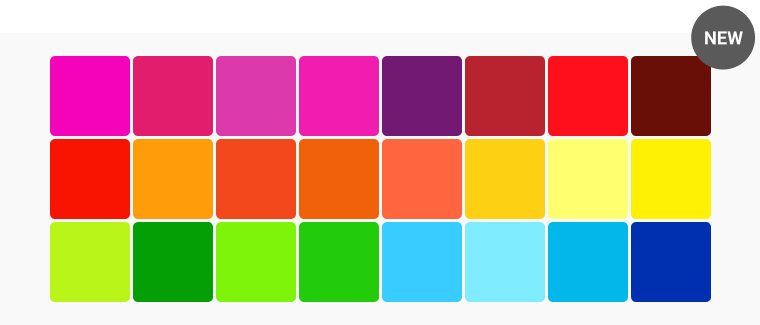 Holi color palettes