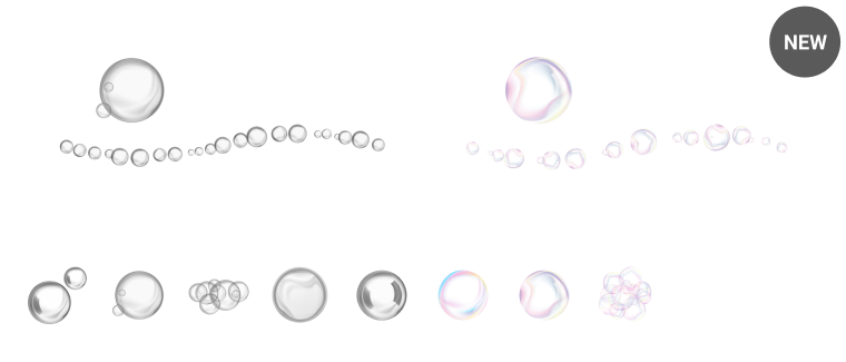 Bubble brushes