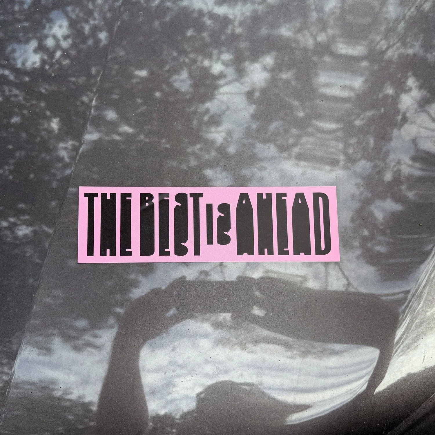 THE BEST IS AHEAD — Car Magnet