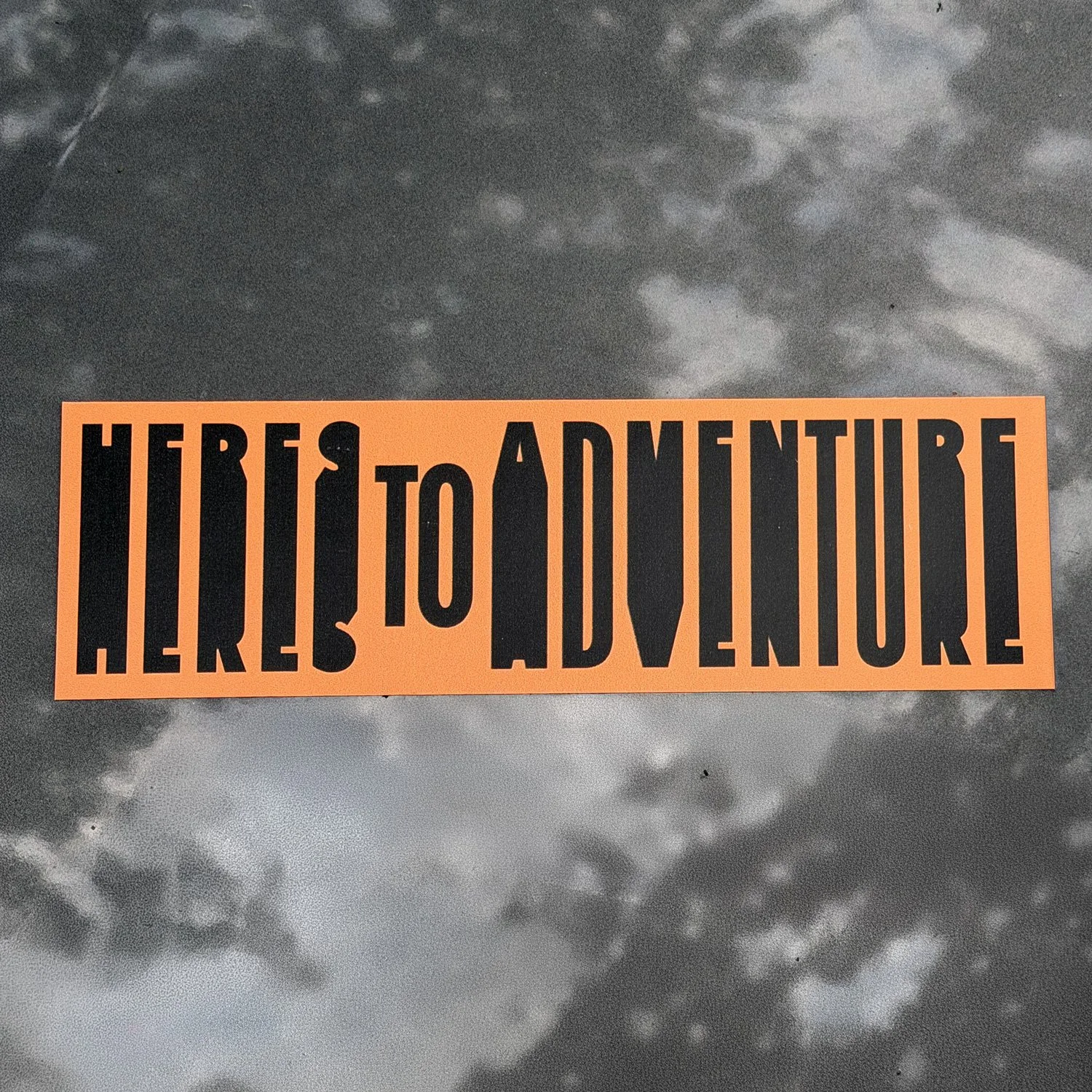 HERE'S TO ADVENTURE — Car Magnet