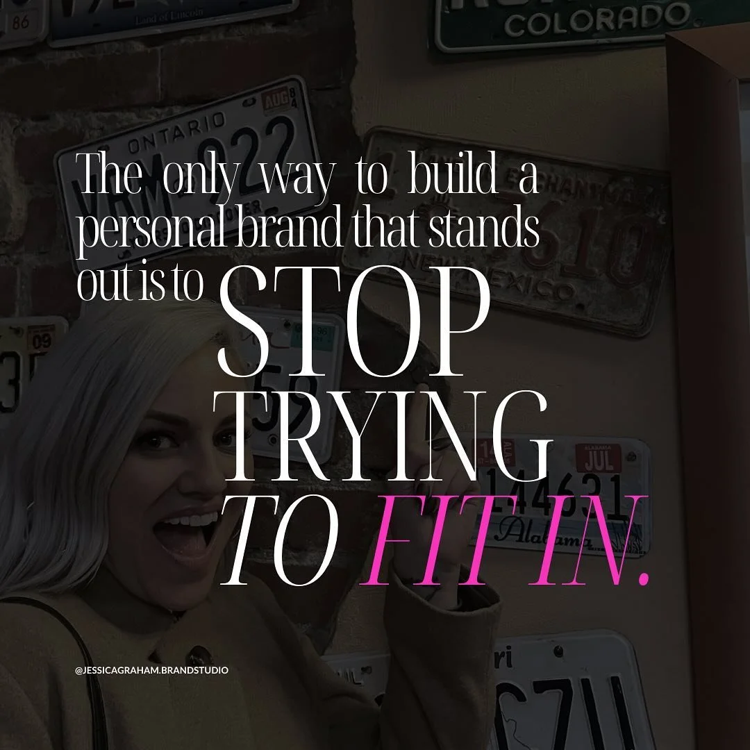 Why blend in when you were born to stand out like a neon unicorn ✨🦄 in a field of beige horses?🐴🤎

I get it. 

Standing out can feel uncomfortable &mdash; like a Monday afternoon at the Gyno&rsquo;s office. 

BUT when you use what&rsquo;s really, 