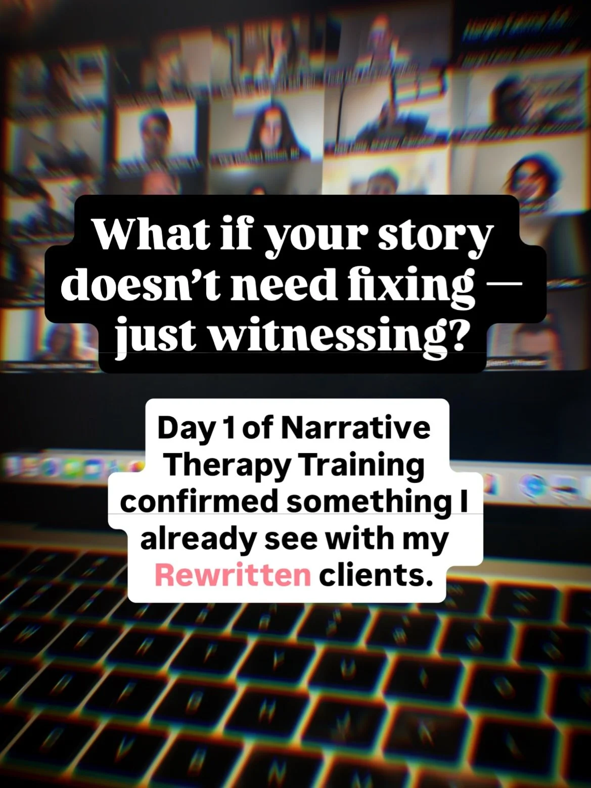 I think we all need to kick the idea that we need to &ldquo;fix&rdquo; ourselves to the curb.

We all have patterns. We all have problems. We all have stories that formed for a reason.

But the work isn&rsquo;t about &ldquo;fixing&rdquo;.

It&rsquo;s