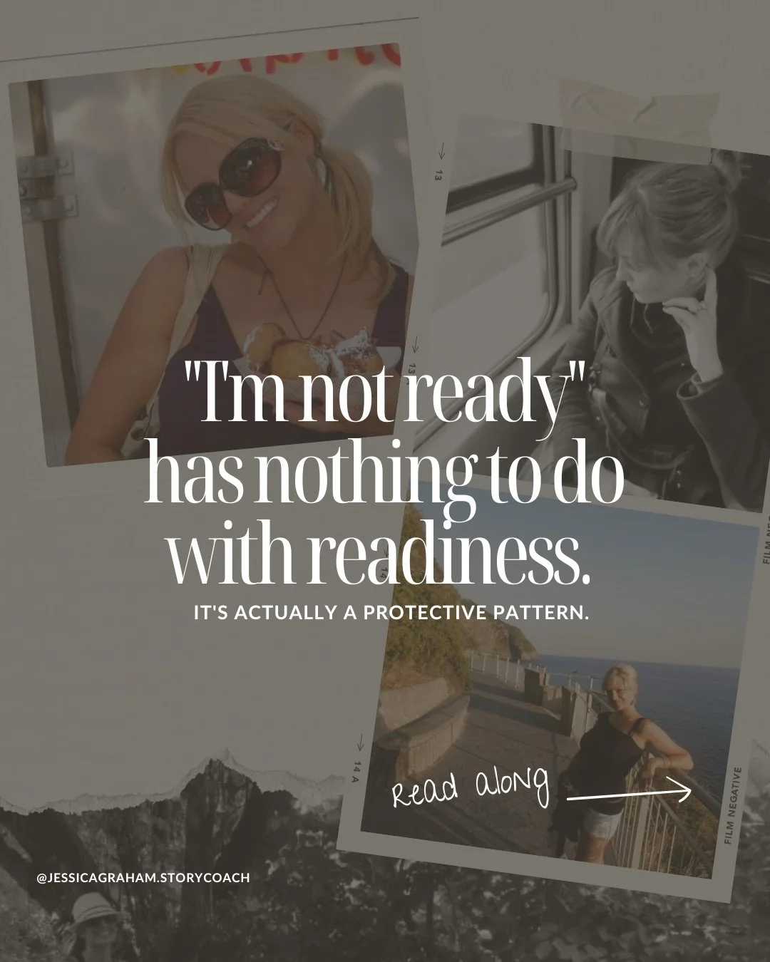 There&rsquo;s no such thing as being ready.

I spent a lot of my life waiting to feel ready. 

Waiting to know enough. 
Have enough. 
Be enough.

And what I&rsquo;ve realized is that feeling never actually comes on its own. 

You don&rsquo;t wake up 