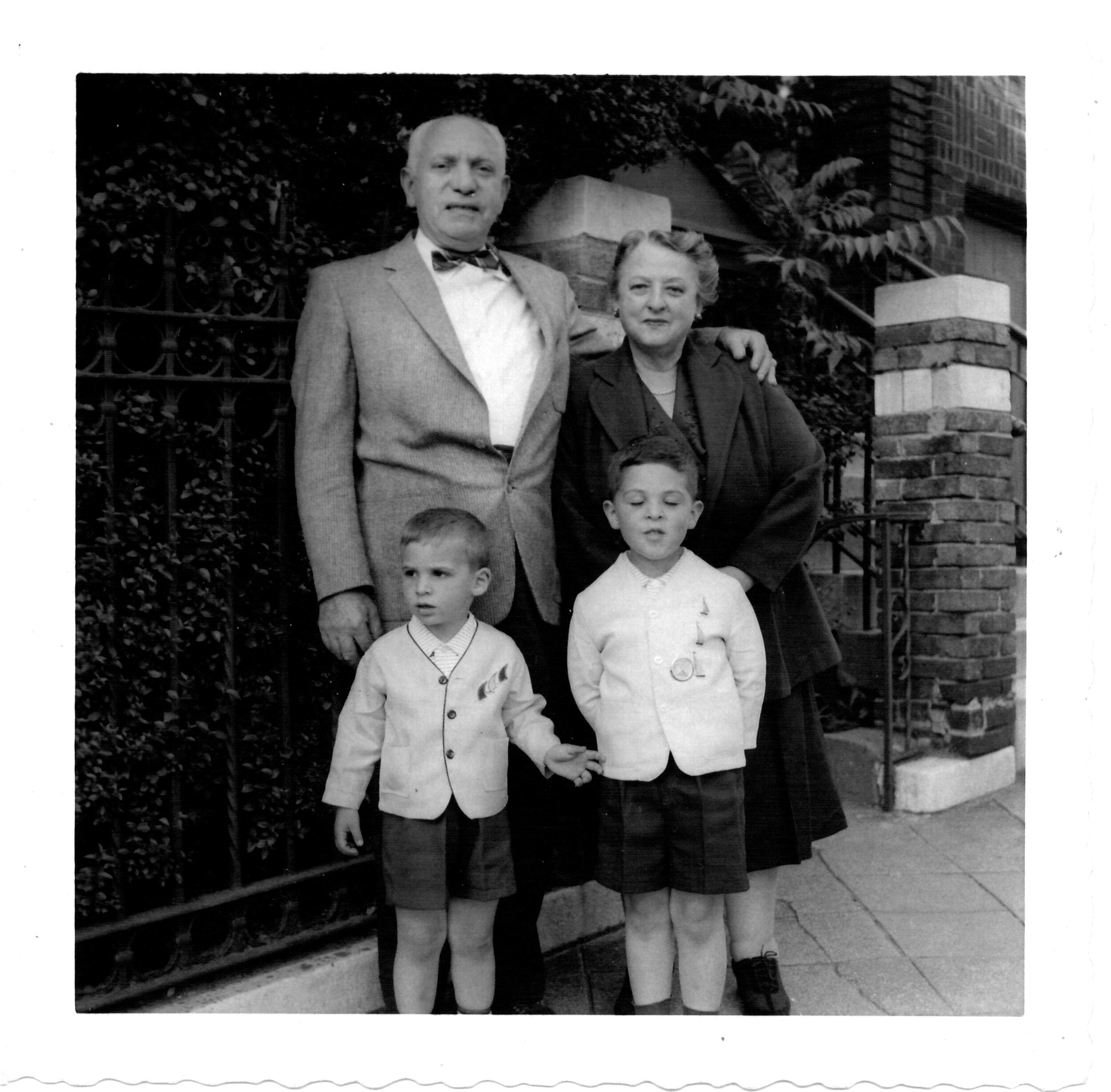 Gran Papa Lou Charles and me June 1958.jpeg