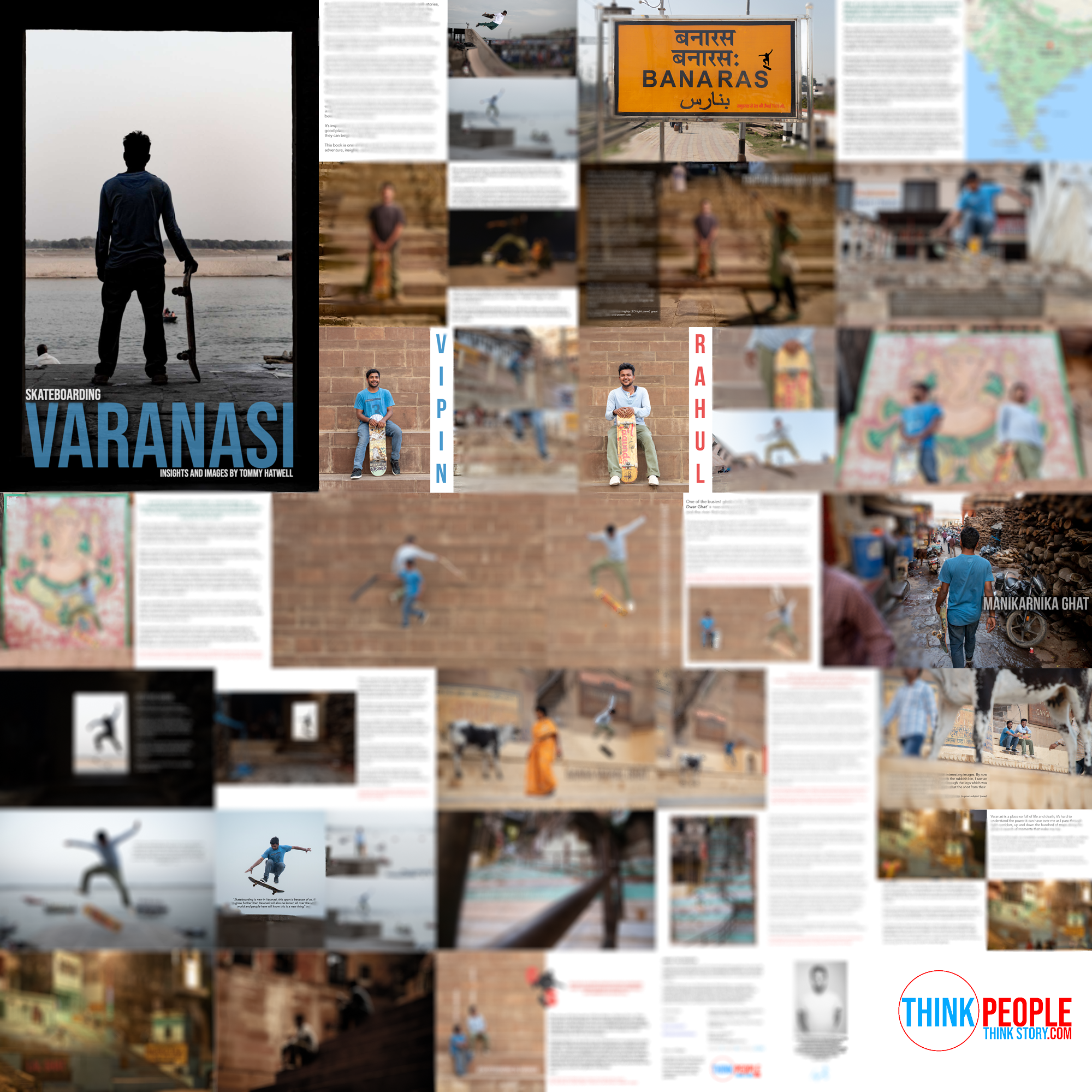Skateboarding Varanasi India