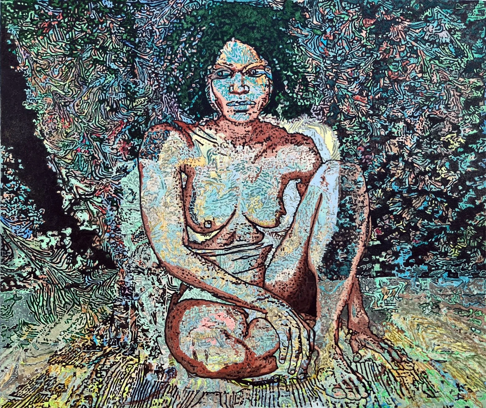 Victoria  
Watercolour and pencil on artist's prepared paper 19½”x22¾”