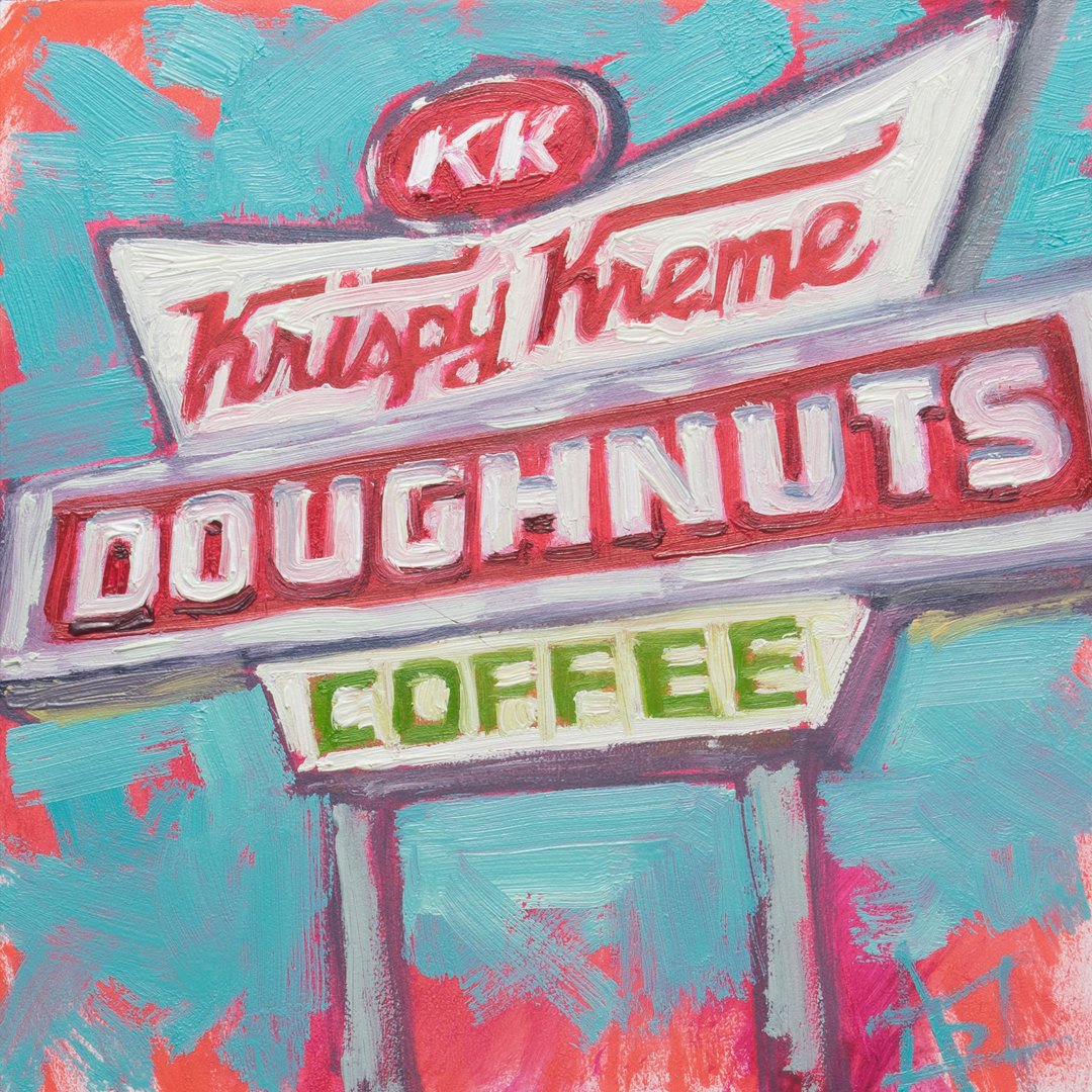 Time for @boylanheightsartwalk! This little 6&quot; x 6&quot; is one of the newest little paintings I will have with me at my tent at the @heightshousenc! I am so proud and excited to be hosted by this wonderful hotel. See me and enjoy a drink or lun