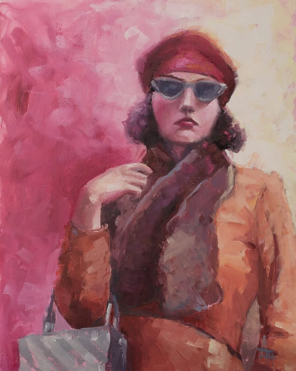 Forged, 11" x 14" oil on panel, framed