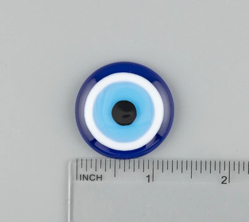 Beau Verre Art Evil Eye Fused Glass Needle Minder