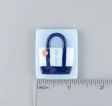 Beau Verre Art NDLPT Tote Bag Fused Glass Needle Minder
