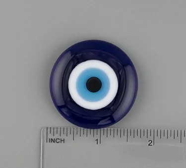 Beau Verre Art Evil Eye Fused Glass Needle Minder