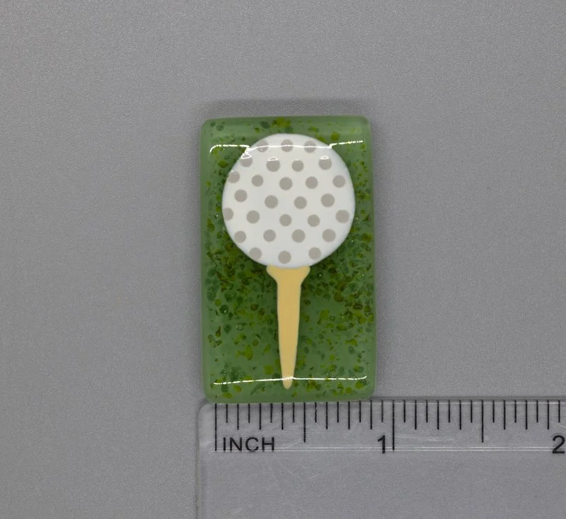 Beau Verre Art Fused Glass Needle Minder