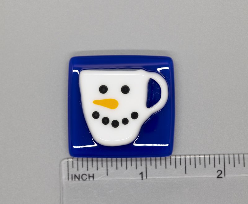 Beau Verre Art Fused Glass Needle Minder
