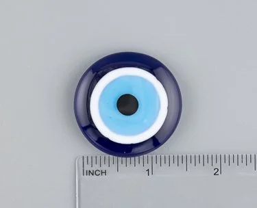 Beau Verre Art Evil Eye Fused Glass Needle Minder