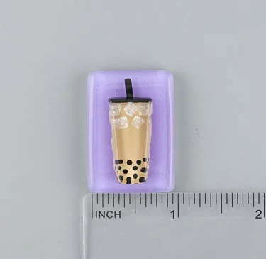 Beau Verre Art Boba Fused Glass Needle Minder
