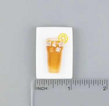 Beau Verre Art Iced Tea Fused Glass Needle Minder