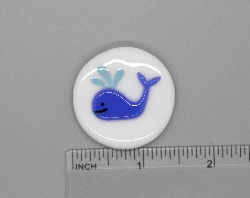 Beau Verre Art Fused Glass Needle Minder