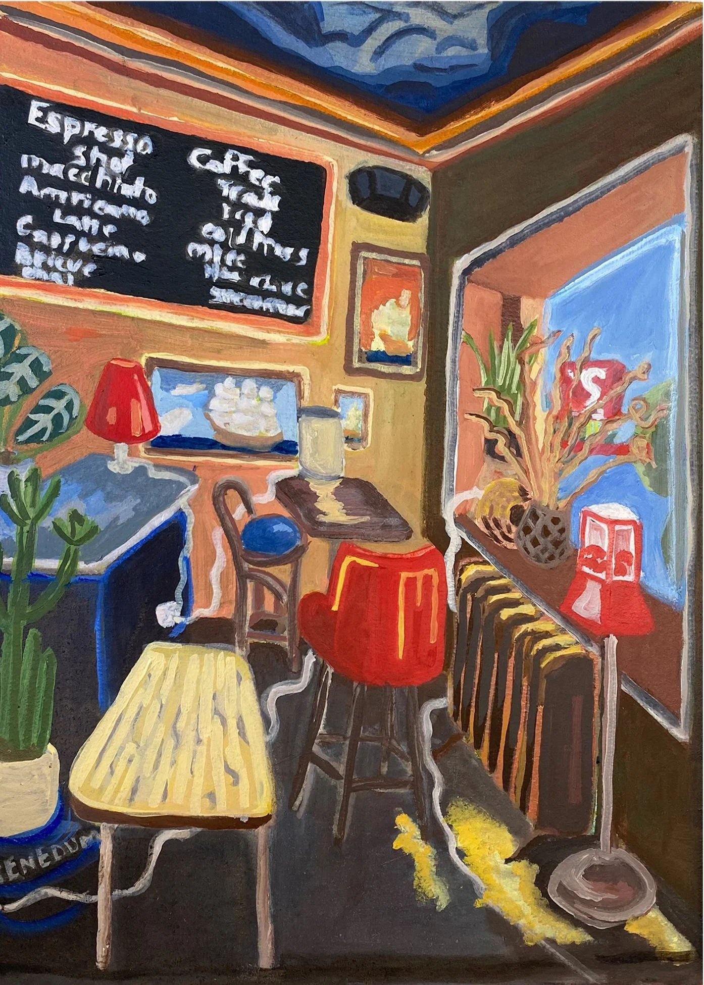 26th and Lyndale 
Oil on Wood Panel, 2021
16" x 12" 