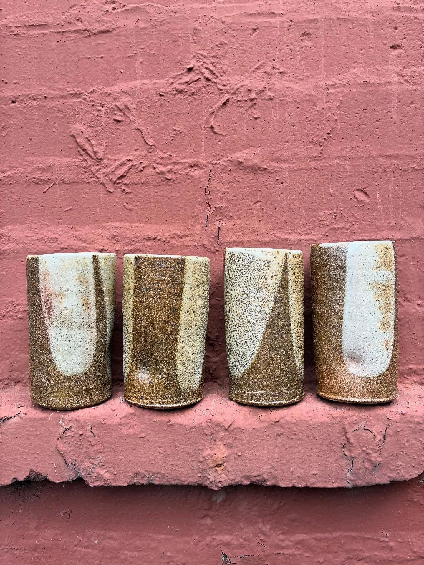 Family of cups. 

See you tomorrow for the Fall Sale on the St. Croix Trail! 🍂

Fri-Sat 10-5, Sun 10-4. 18855 263rd St, Shafer, MN.

@guillermopottery 
@alanacuellar 
@peterpaulpottery 
@millerialc 
@art_andes 
@tangled.antlers