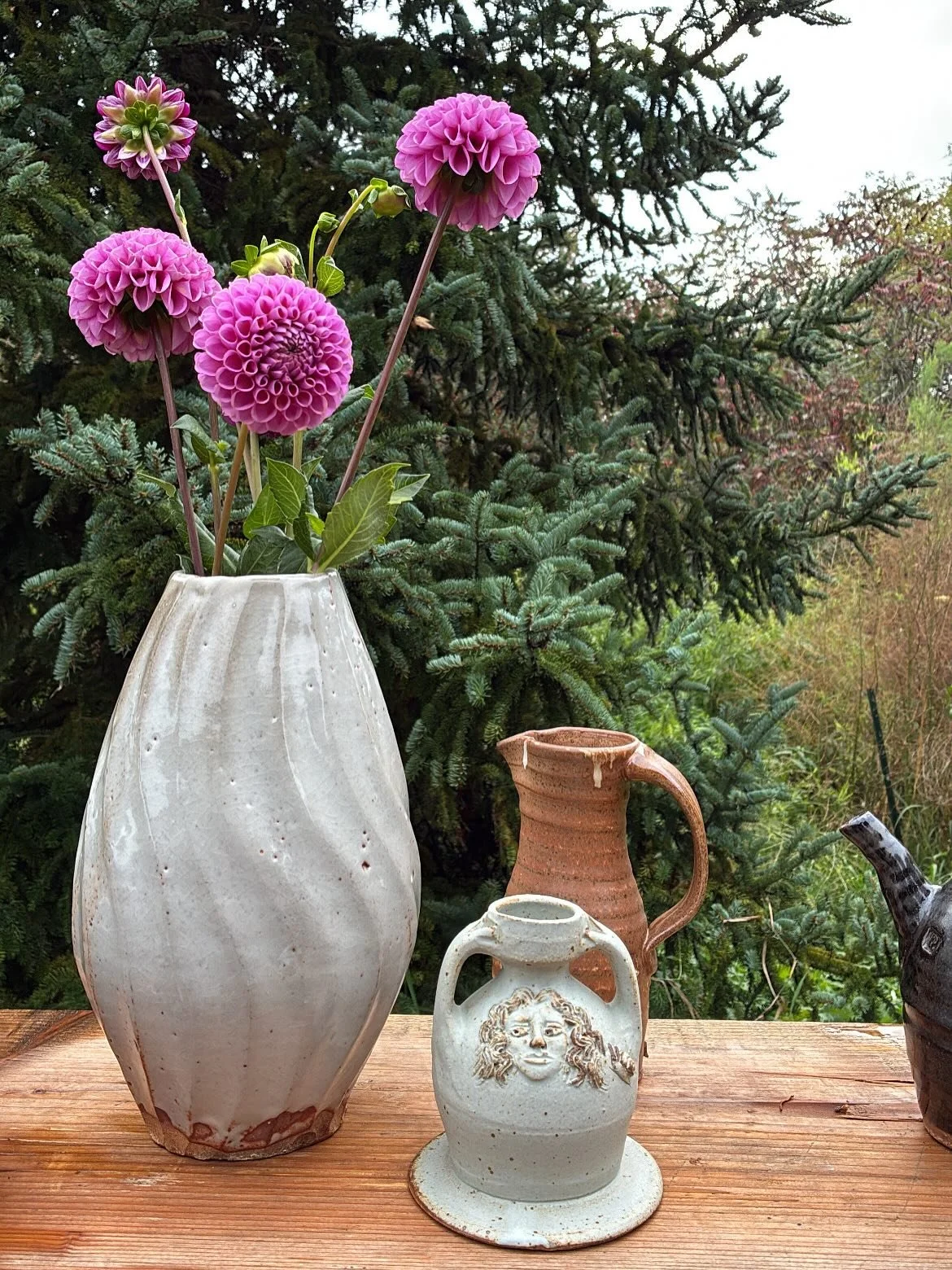 Thanks all for the birthday wishes! Come see me at Guillermo Cuellar Pottery for day 2 of the Fall Sale on the St. Croix Trail. Here 10-5 today and 10-4 tomorrow! 18855 263rd St, Shafer, MN 55074 🌈