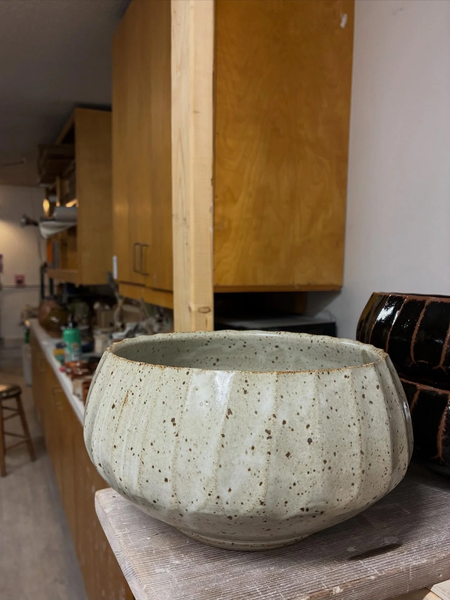 From the end of a ware board. Happy Friday!

 #pottery #ceramics #clay #studiopotter #studiopottery