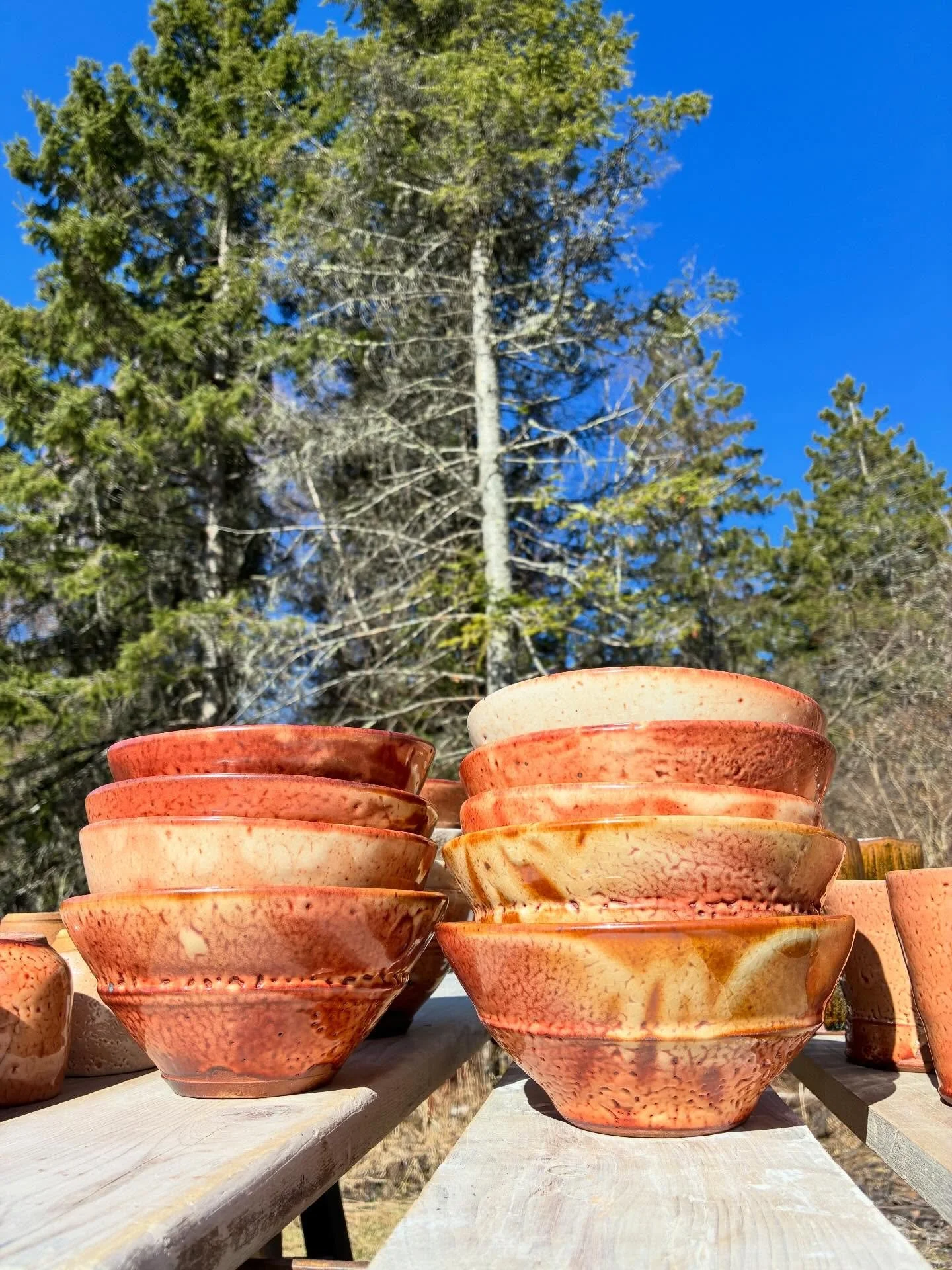 Unloaded some new pots this weekend after another great wood firing with Dick Cooter. 

These pots are headed to the @stcroixvalleypotterytour this weekend, where I&rsquo;ll be a guest at the @oestreich_jeff/@jayjohnsonceramics studio, along with gue