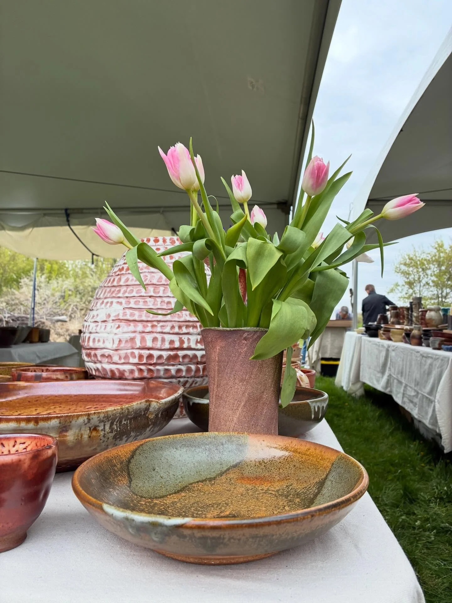 All set up! The @stcroixvalleypotterytour starts at 10am and runs all weekend. Hope to see you!

Friday, May 8, 10 am - 6 pm
Saturday, May 9, 10 am - 6 pm
Sunday, May 10, 10 am - 5 pm

Jeff Oestreich &amp; Jay Johnson
36835 Pottery Trail
Taylors Fall