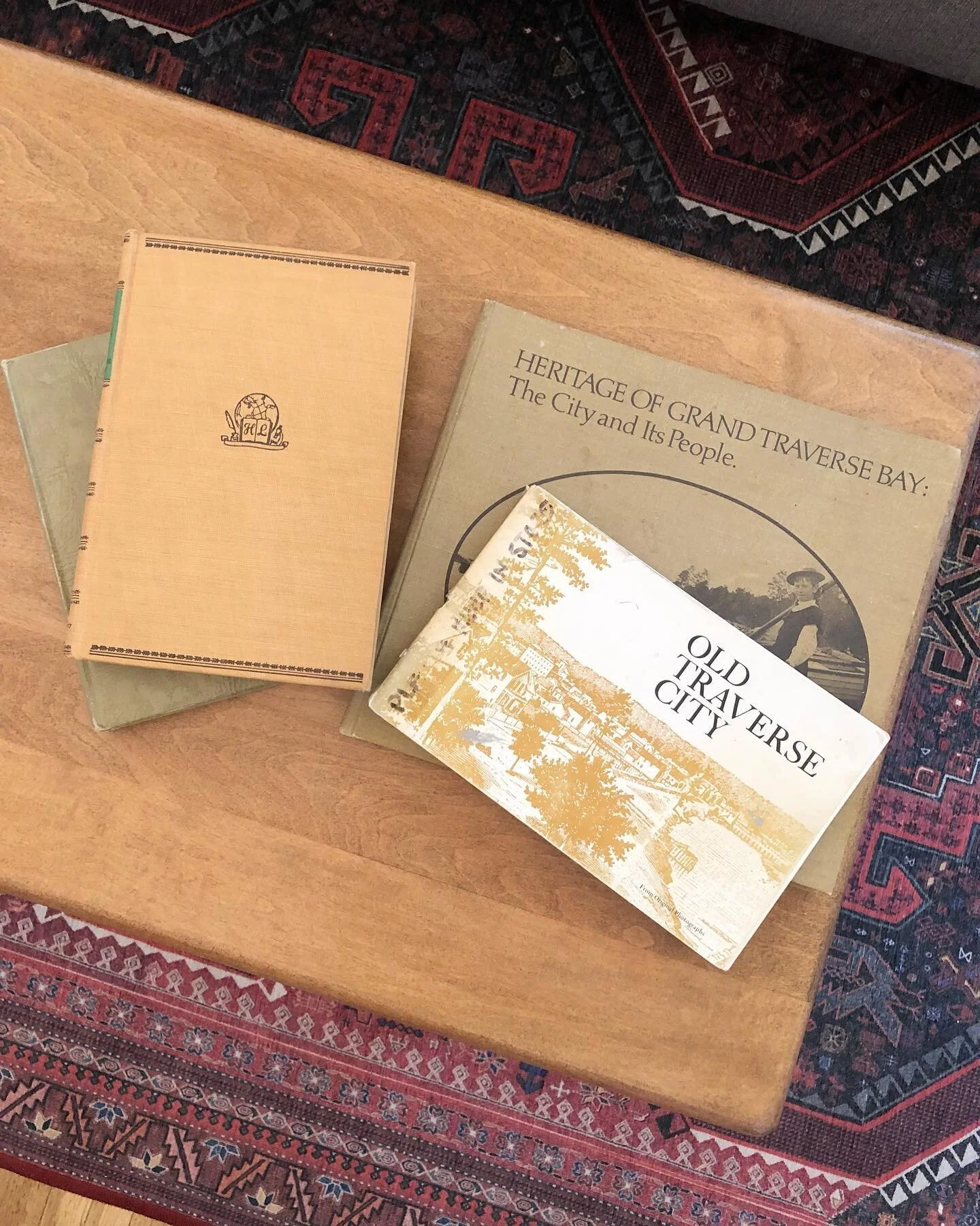 A few old books in an old house. 📚 

It&rsquo;s neat to imagine what the people of Traverse City were up to in 1865, when our home was built. We&rsquo;ve got these books in our suite, so you can catch up on your Traverse City history during your sta