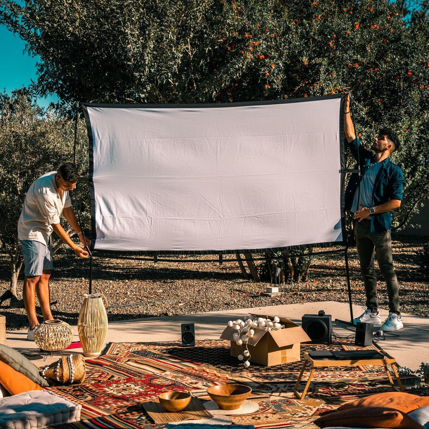 A white screen&hellip; or limitless possibilities? 🏳

Kickstart your week with a blank canvas and project your full potential 📽 🙌

Whether it&rsquo;s a 200-inch portable, a small flat-screen TV or a simple white wall, Hosts on #cinebur know how to