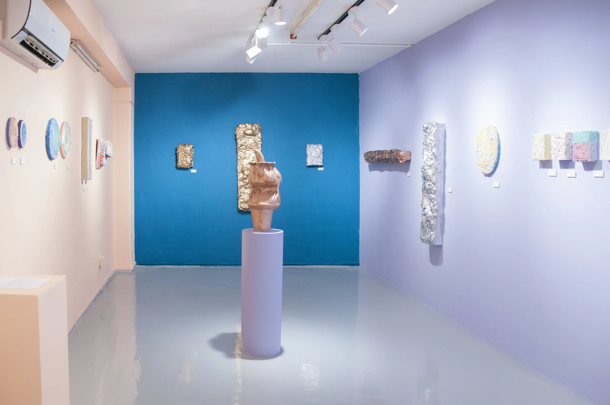 Installation view, Softsrong at Coda Culture, Golden Mile Complex, 2019. Photo: Arina Rubinskaya