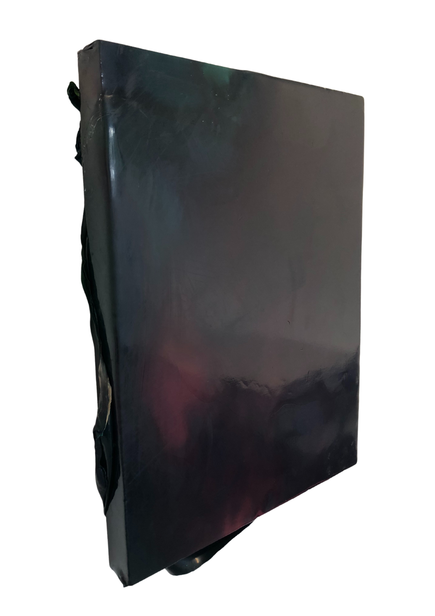 Untitled II (Caoutchouc Seducing Woody), 2018
latex, silicone, canvas stretcher, ultraviolet coating, and surgical lubricant
46cm x 36cm