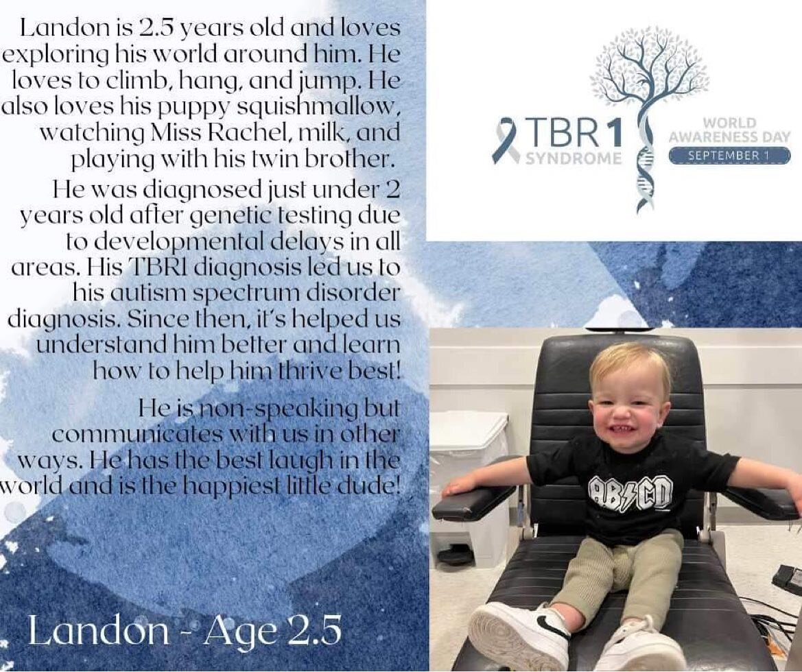 Sweet Landon💙 #tbr1syndrome #tbr1