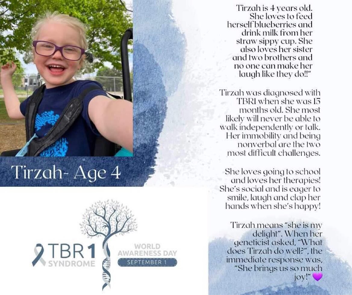 Sweet Tirzah💙 #tbr1syndrome #tbr1