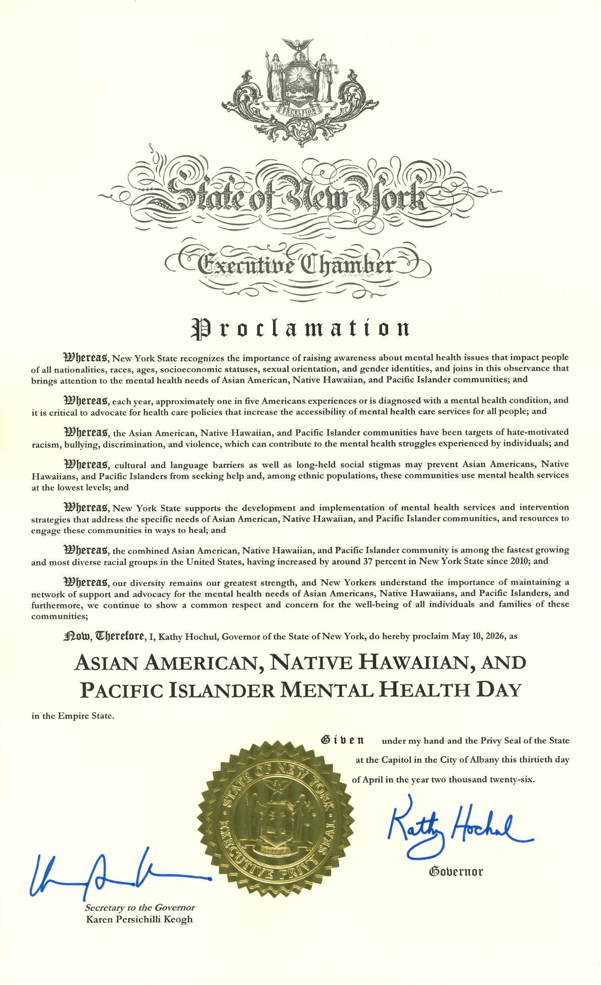  NYS AANHPI Mental Health Day   📍Albany, NY - 5/10/2026