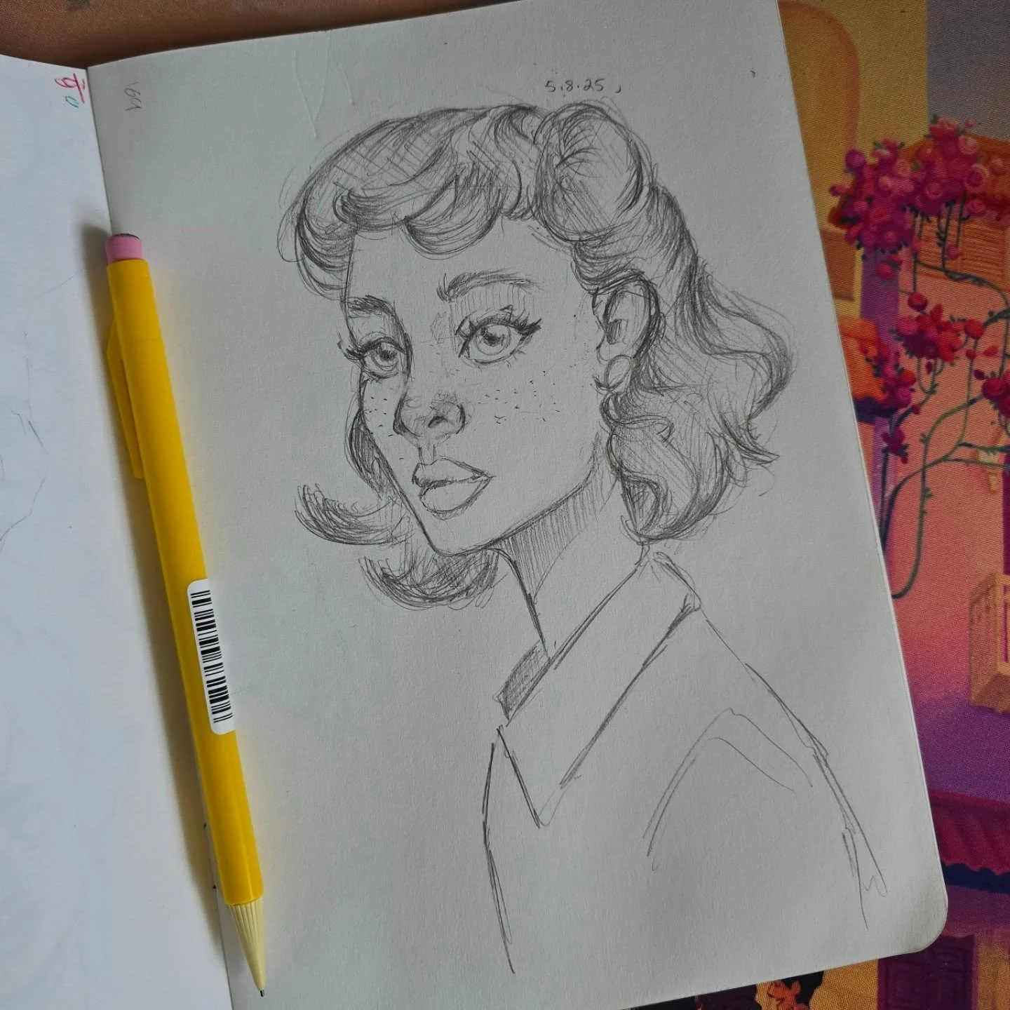 Little sketch from my warmups this morning

#illustration #illustrator #sketching #sketchbook #pencil #character #portraits