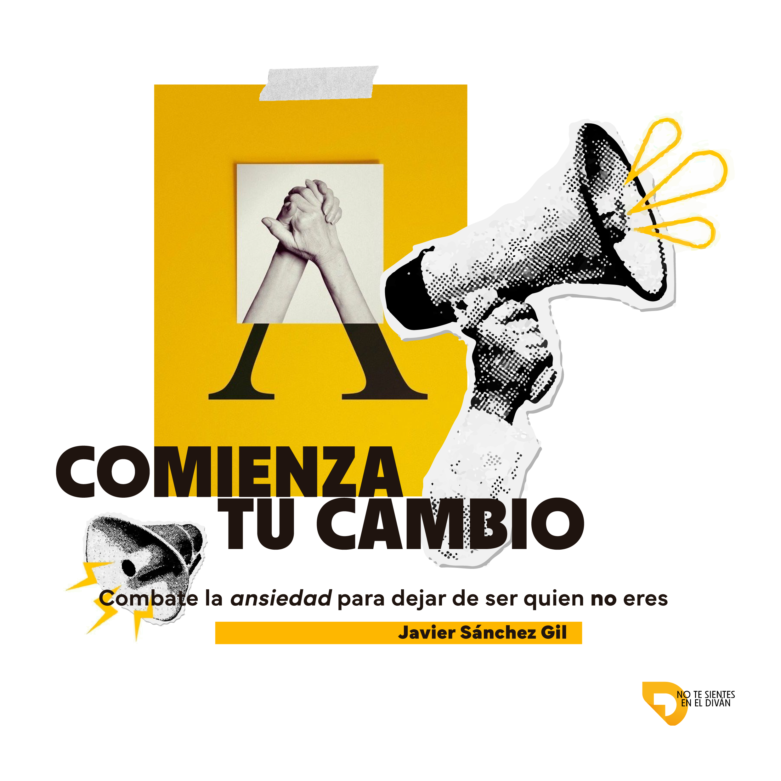 Portada de la guía Comienza tu cambio, una guía práctica para la gestión de la ansiedad creada por el psicólogo Javier Sánchez Gil