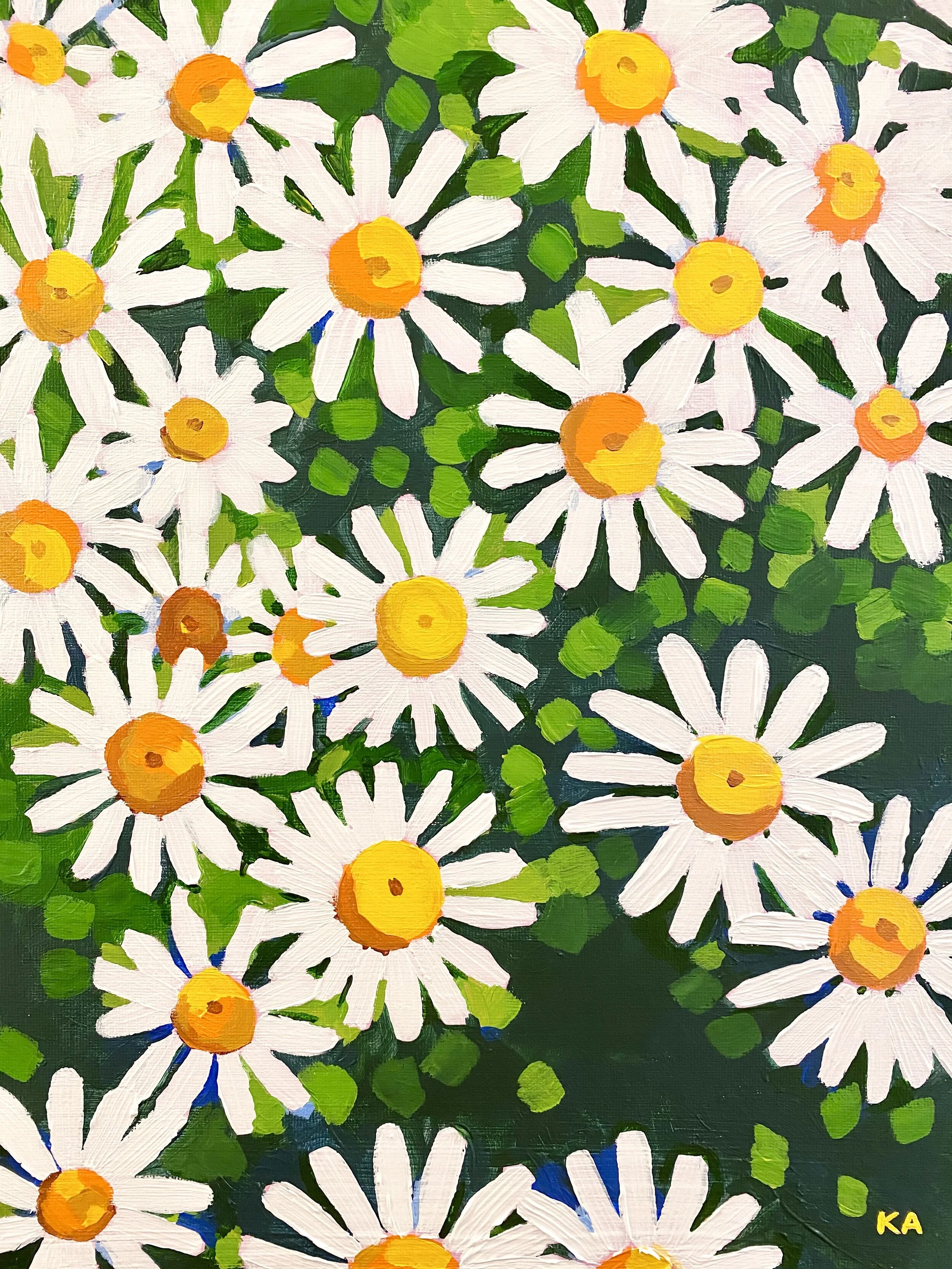 “Fresh As A Daisy”, Acrylic on Canvas, 11x14, $250