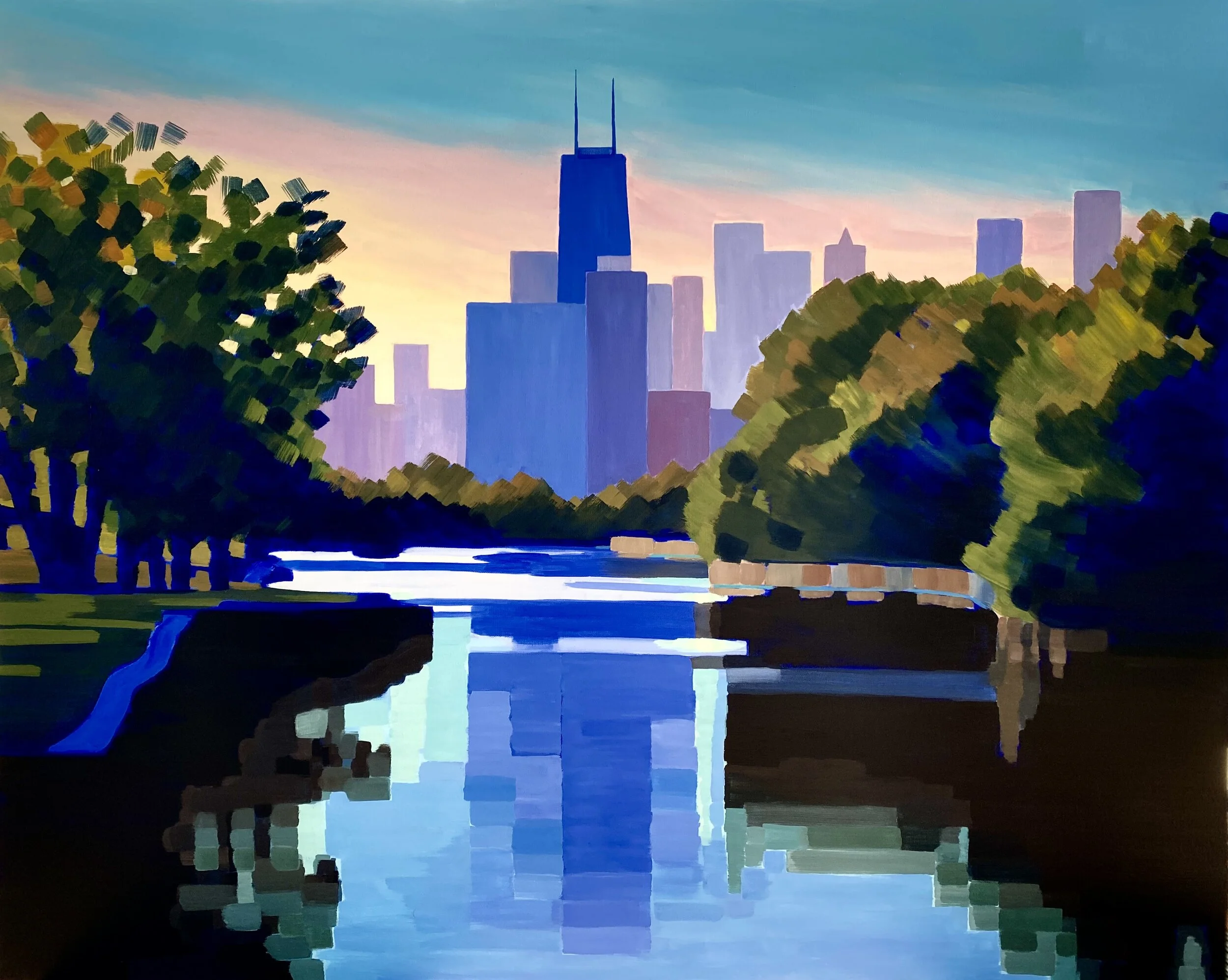  “A New Day”, Acrylic on Canvas, 40x50, $12,000 