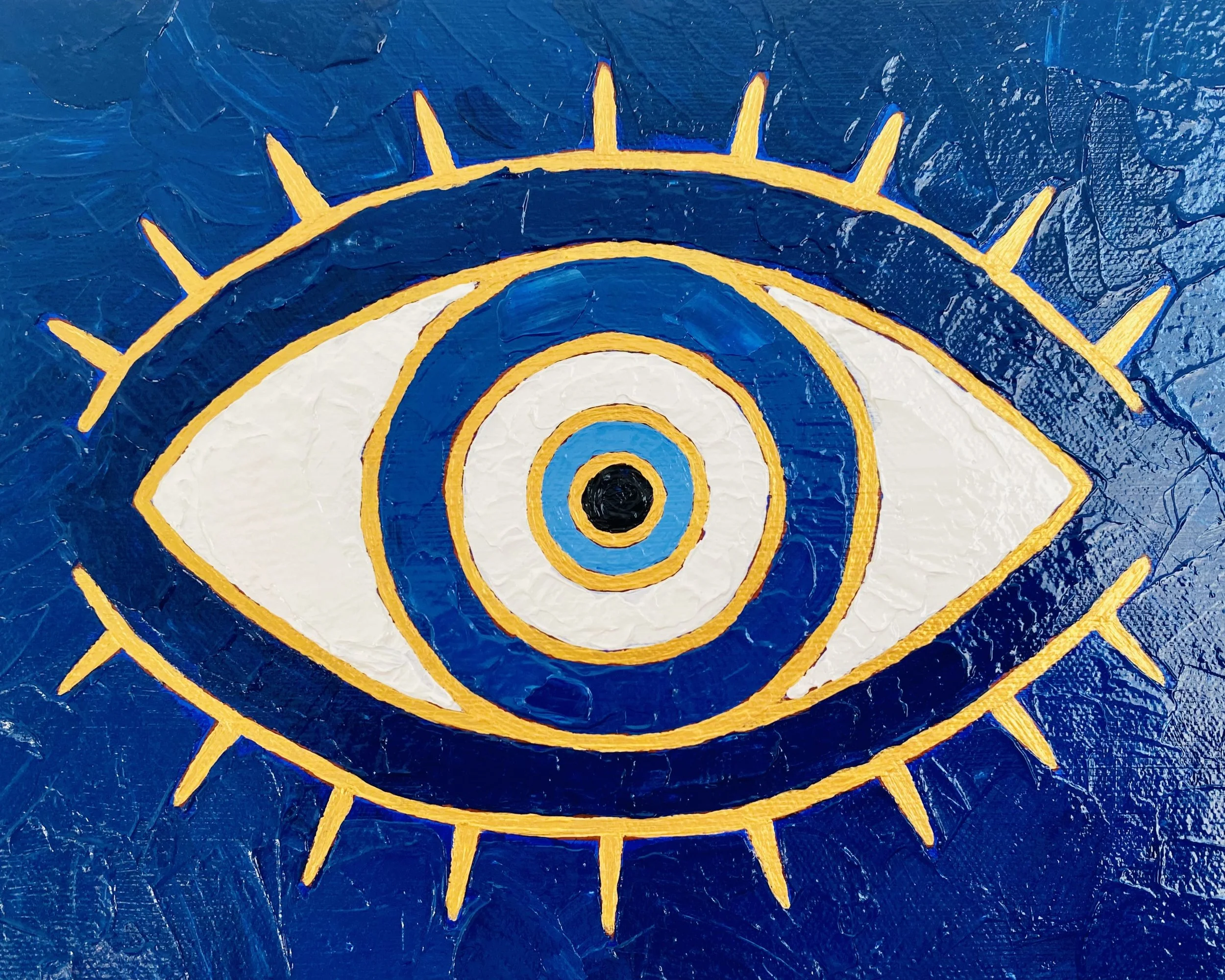 “See No Evil” 8X10 Acrylic on Canvas