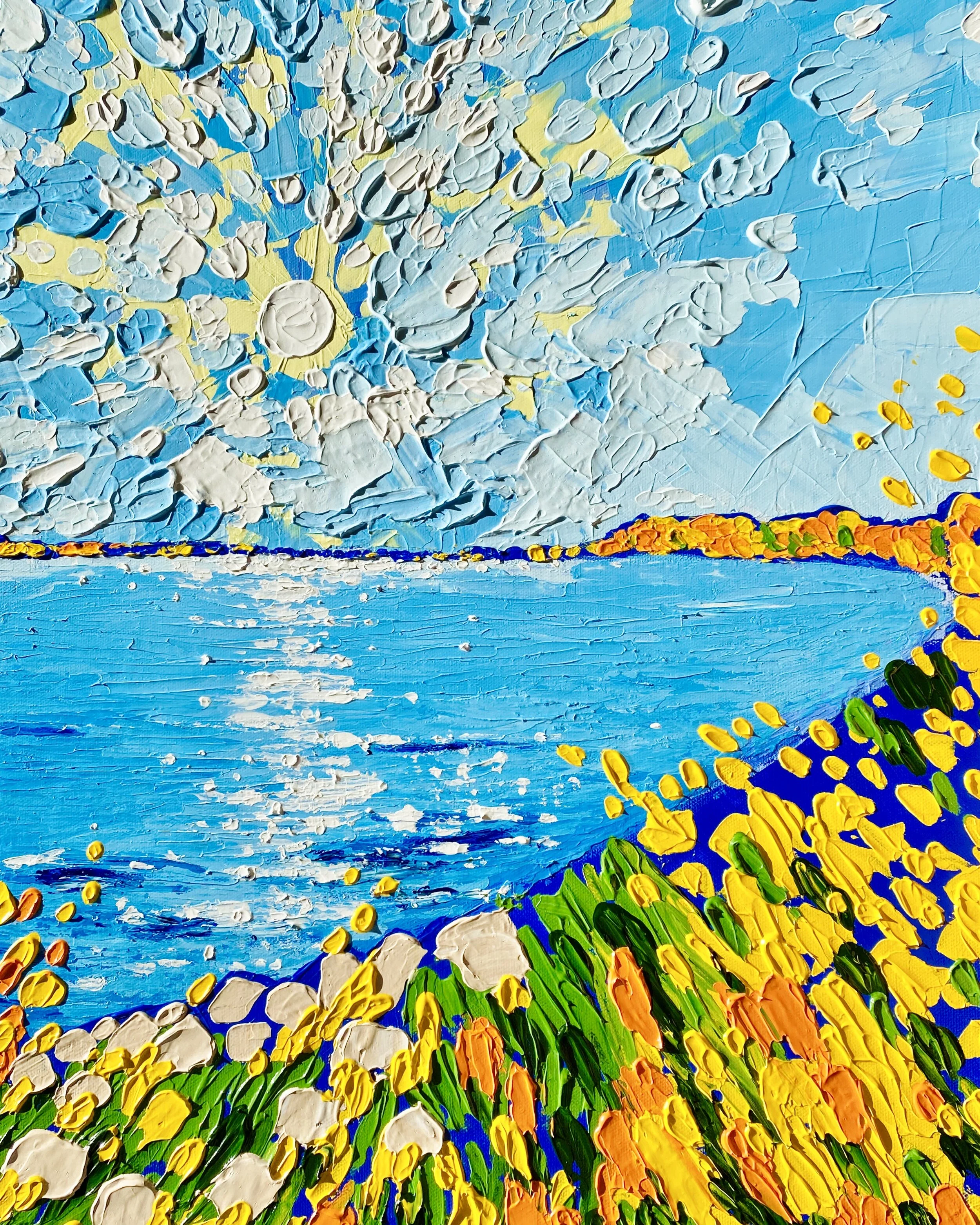 “Golden” SOLD, Acrylic on Canvas 18x24