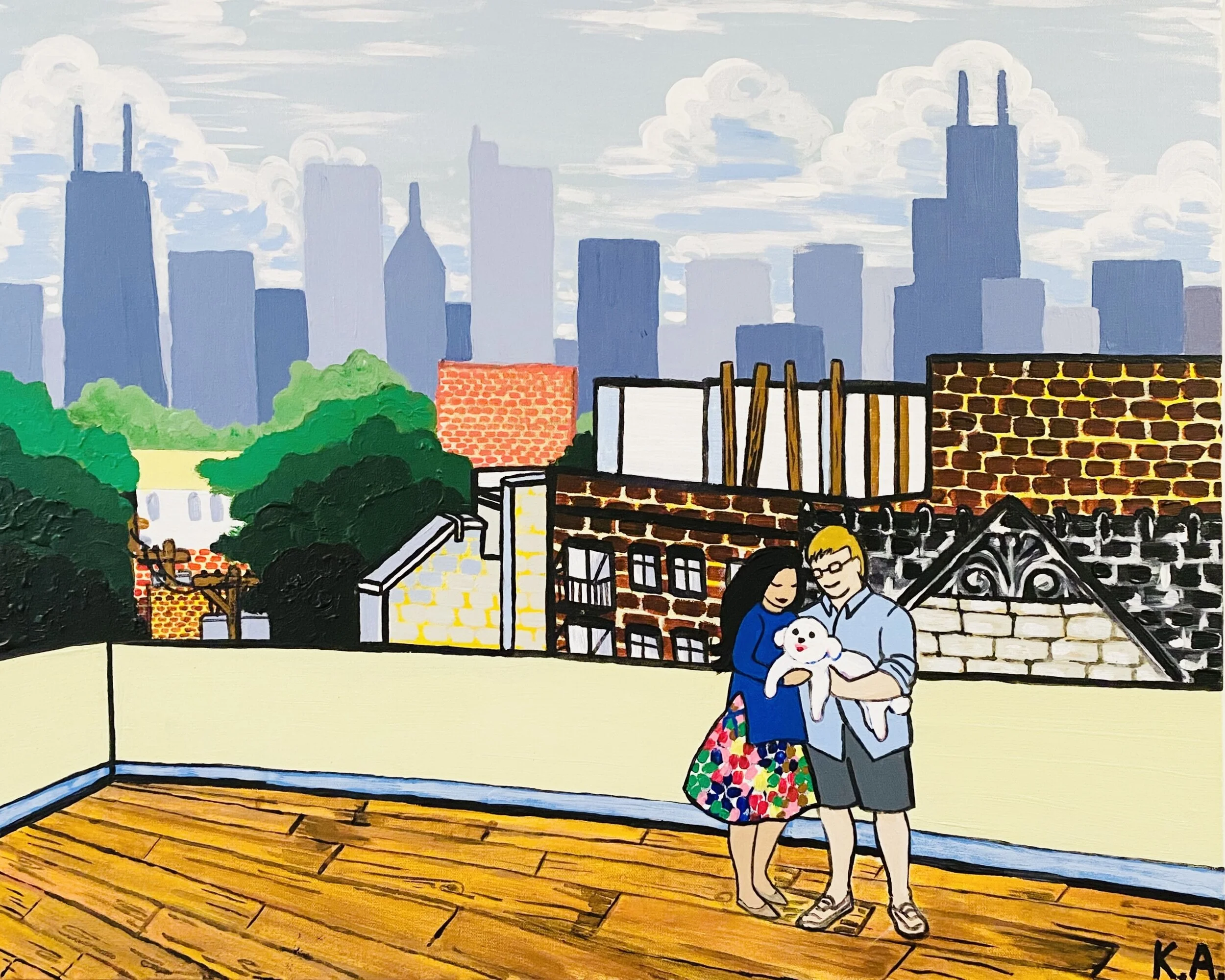 “Home” NFS, Acrylic on Canvas 24x30